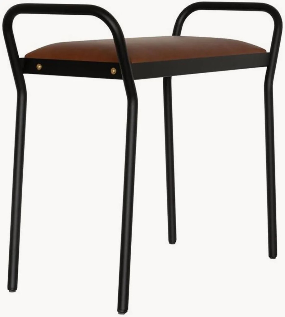 Pufe estofado em couro Anyone