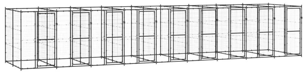 Canil de exterior 21,78 m² aço