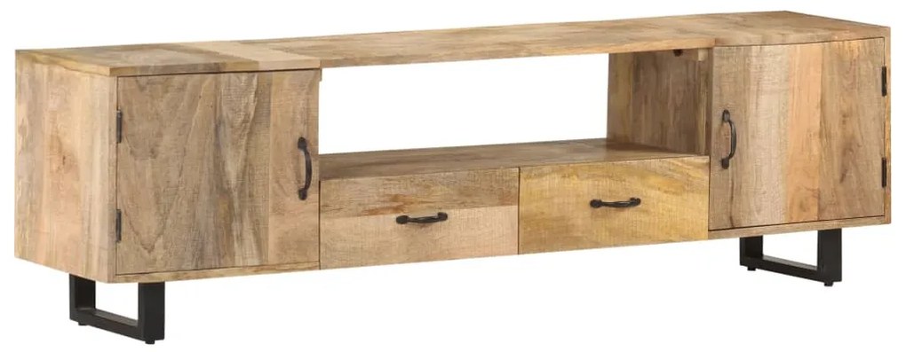 vidaXL Móvel de TV 160x30x45 cm madeira de mangueira maciça
