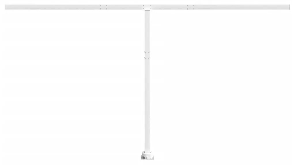 Conjunto de postes para toldo 450x245 cm ferro branco