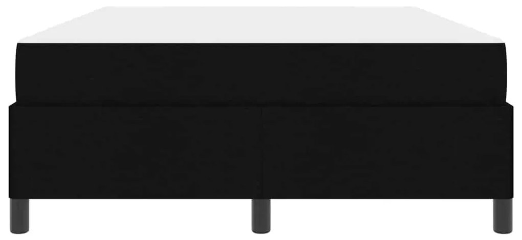 Cama Box Preto 140 x 200 cm Tecido, Madeira de Engenharia