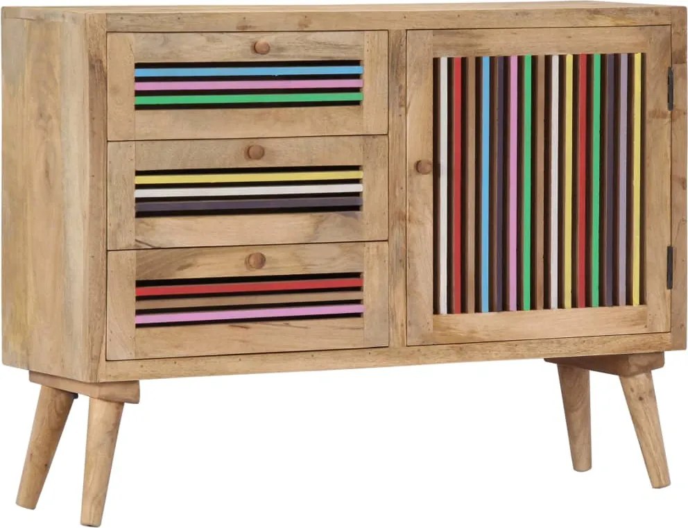 vidaXL Aparador 100x30x75 cm madeira de mangueira maciça