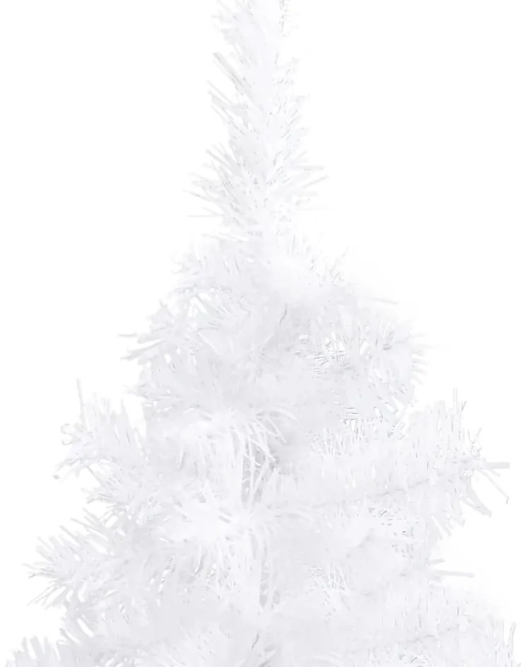 Árvore de Natal artificial de canto 240 cm PVC branco