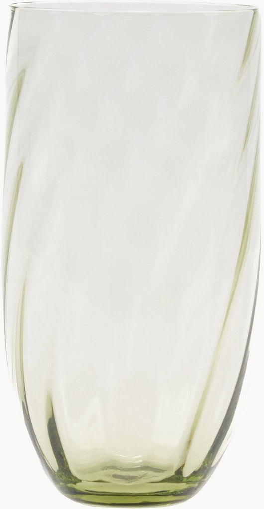 Copos altos artesanais Swirl, conjunto de 6