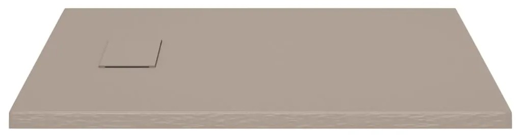 Base de chuveiro SMC 90x70 cm castanho