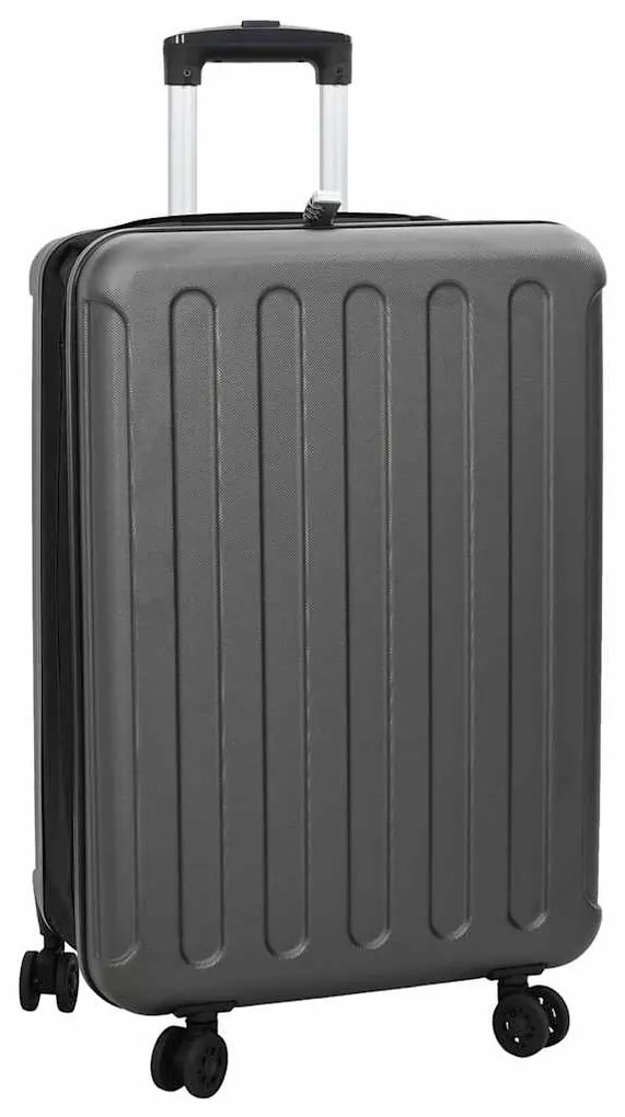 vidaXL Mala Dobrável Casco Duro 24'' Cinza Escura 43x27x66 cm ABS