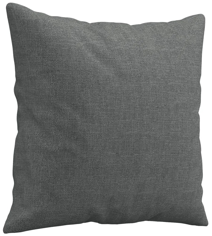 Sofá 3 lugares + almofadas decoração 180 cm tecido cinza-escuro