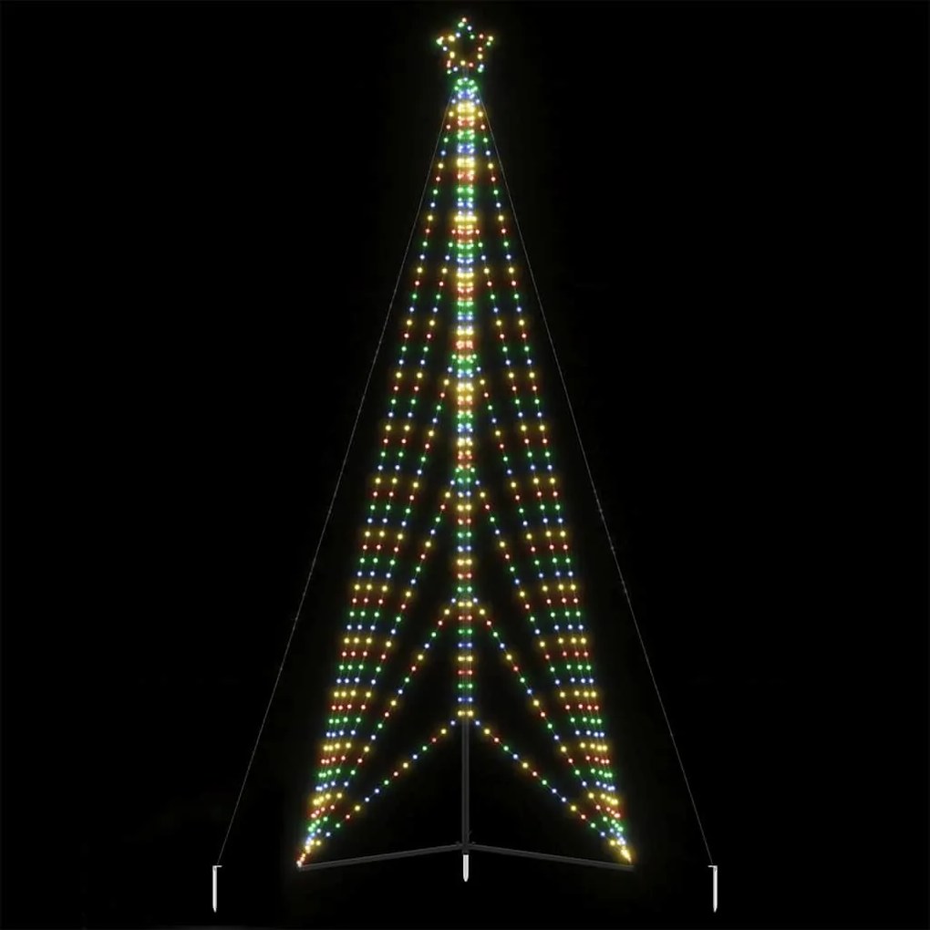 LED Árvore de Natal 861 LEDs Coloridos 478 cm