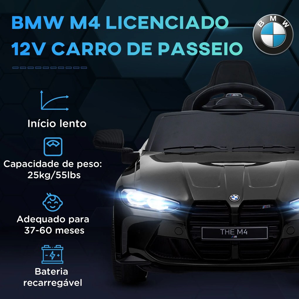 AIYAPLAY Carro Elétrico para Crianças BMW M4 Veículo Elétrico para Cri