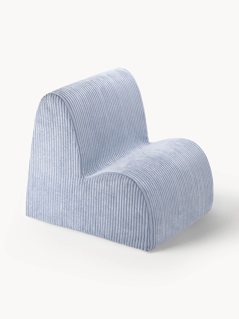 Poltrona para crianças em bombazina Cloud