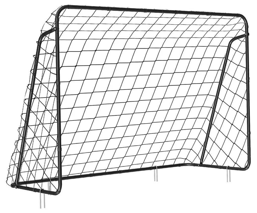 Baliza de futebol Crianças de montagem rápida 215 x 76 x 150 cm Preta