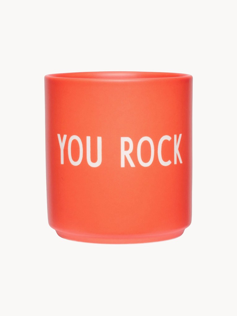 Caneca de design Favourite You Rock com inscrição