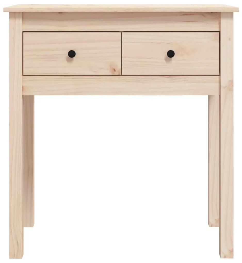 Mesa consola 70x35x75 cm madeira de pinho maciço