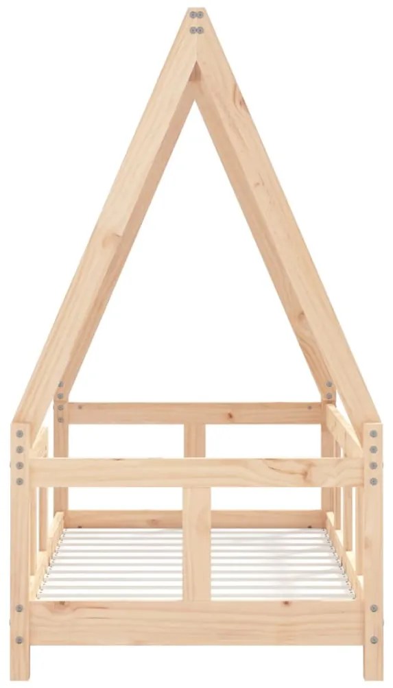 Estrutura de cama infantil 70x140 cm pinho maciço