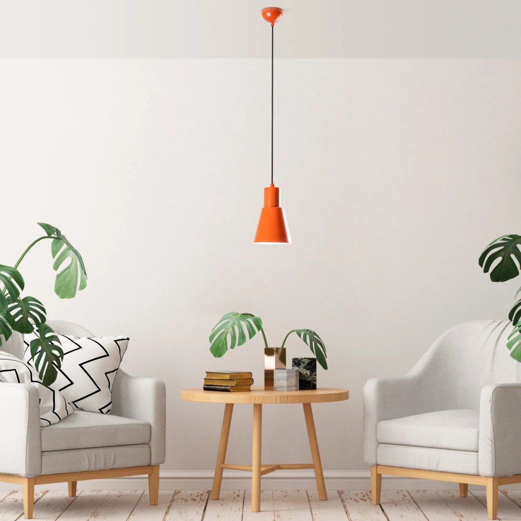 Candeeiro Chandelier Konikkem – Laranja – Ø14 h:20 cm