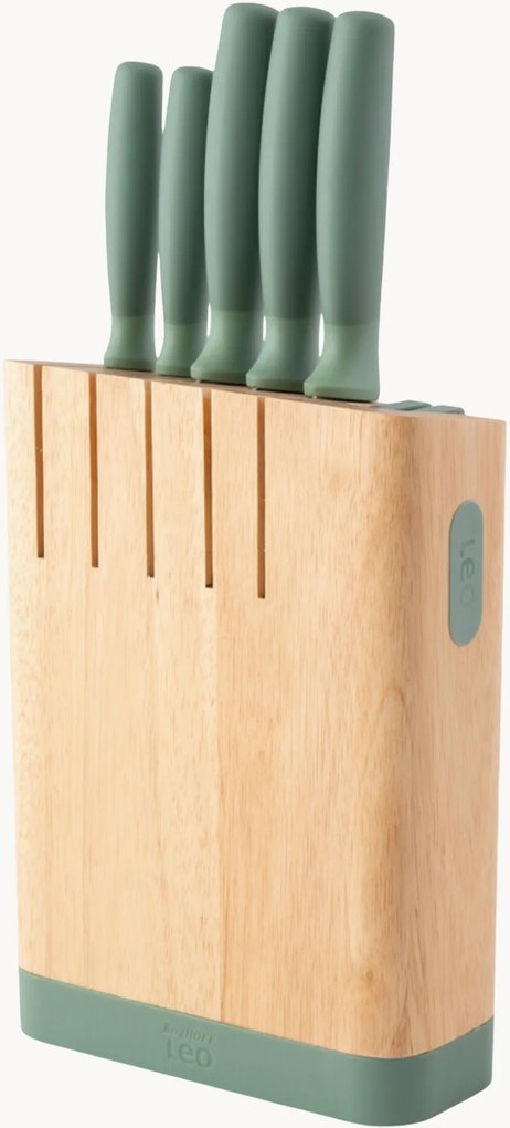 Conjunto de facas com bloco Forest, conjunto de 6