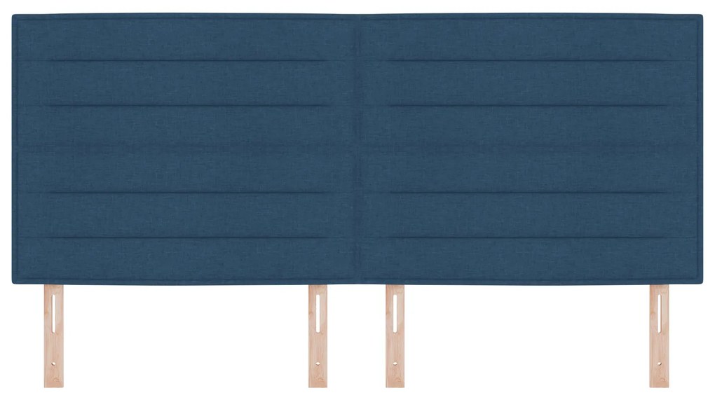 Cabeceira Design Lines Azul 200 cm Tecido