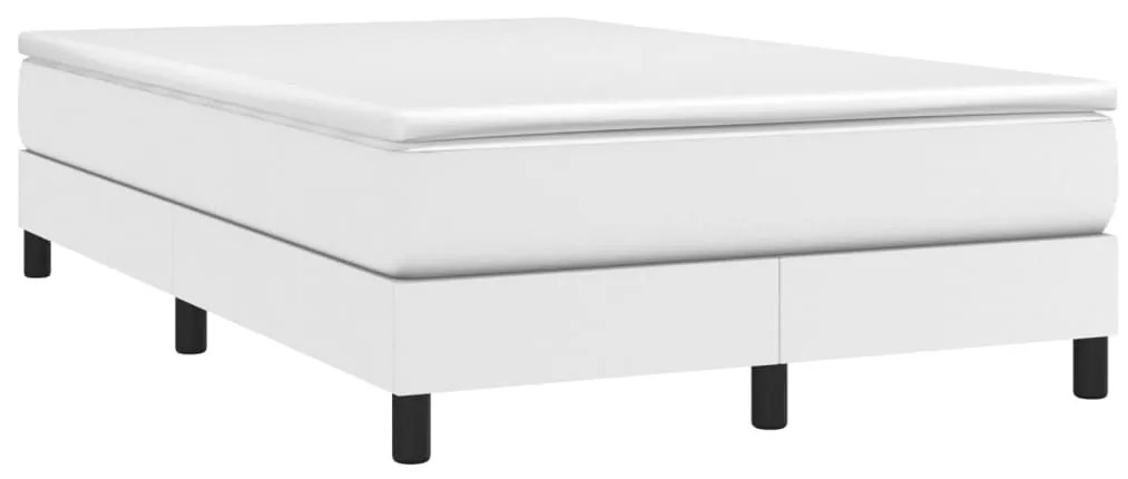 Estrutura de cama 120x200 cm couro artificial branco