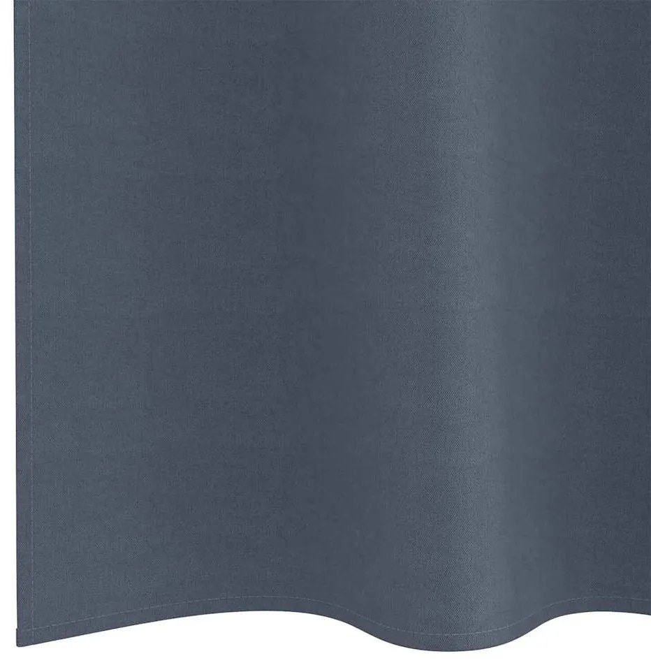 Cortinas 2 pcs Cinzento-escuro 175 x 140 cm Poliéster