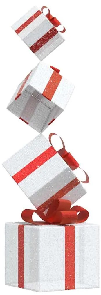 Decoração de Natal caixa de presente 80 LED branco quente