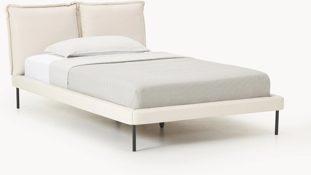 Cama de solteiro estofada Amelia