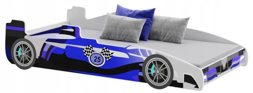Cama infantil FORMULA 160 x 80 cm Multicolorida - colchão e estrado incluído