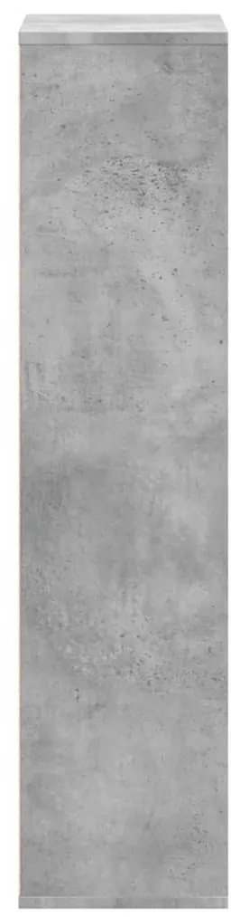 Estante 50x25x105 cm derivados de madeira cinzento cimento