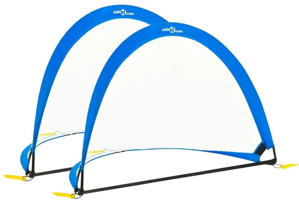 93364 vidaXL Baliza de futebol infantil 2 pcs 183x117,5x120,5cm