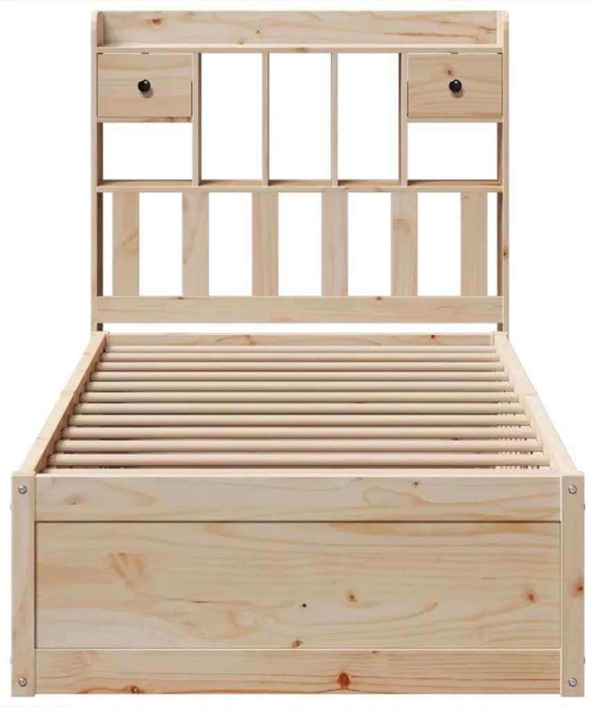 Cama sem colchão 100x200 cm madeira de pinho maciça