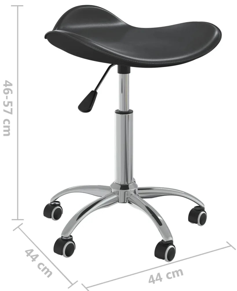 Cadeira de escritório couro artificial preto