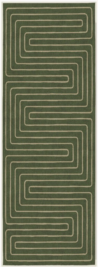 Passadeira lavável de pelo curto Labyrinth by Jonathan Adler