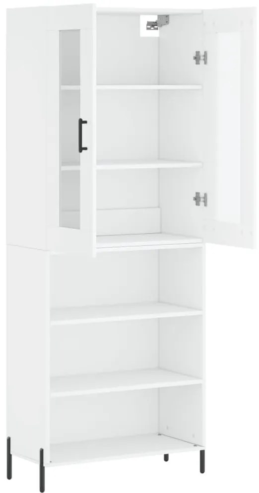 Armário alto 69,5x34x180 cm derivados de madeira branco