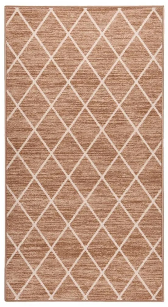 vidaXL Tapete/passadeira 80x150 cm castanho-claro