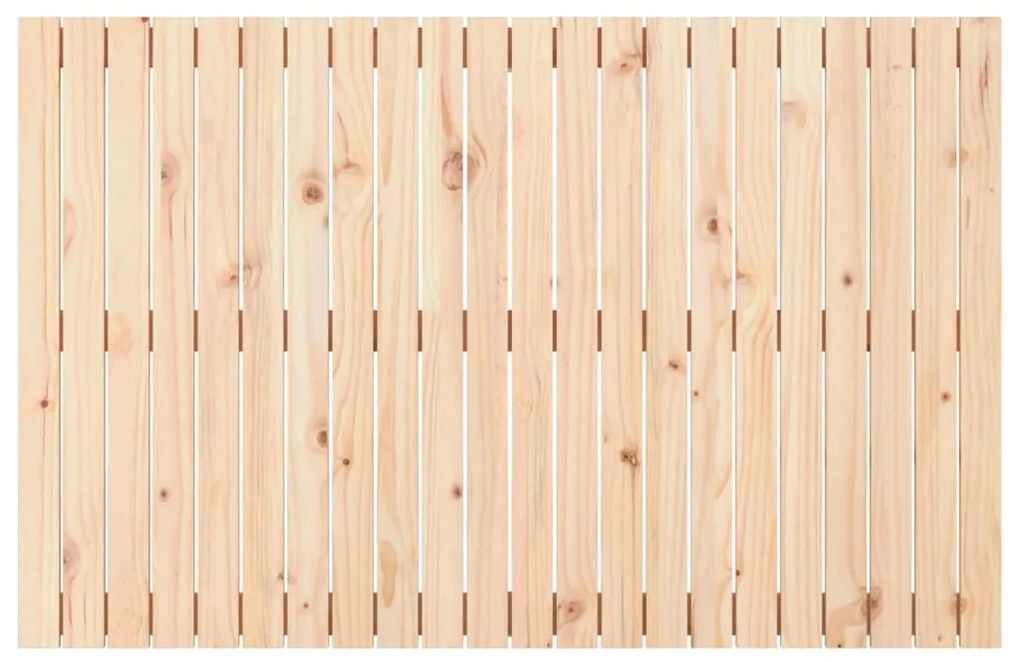 Cabeceira de parede 140x3x90 cm madeira de pinho maciça