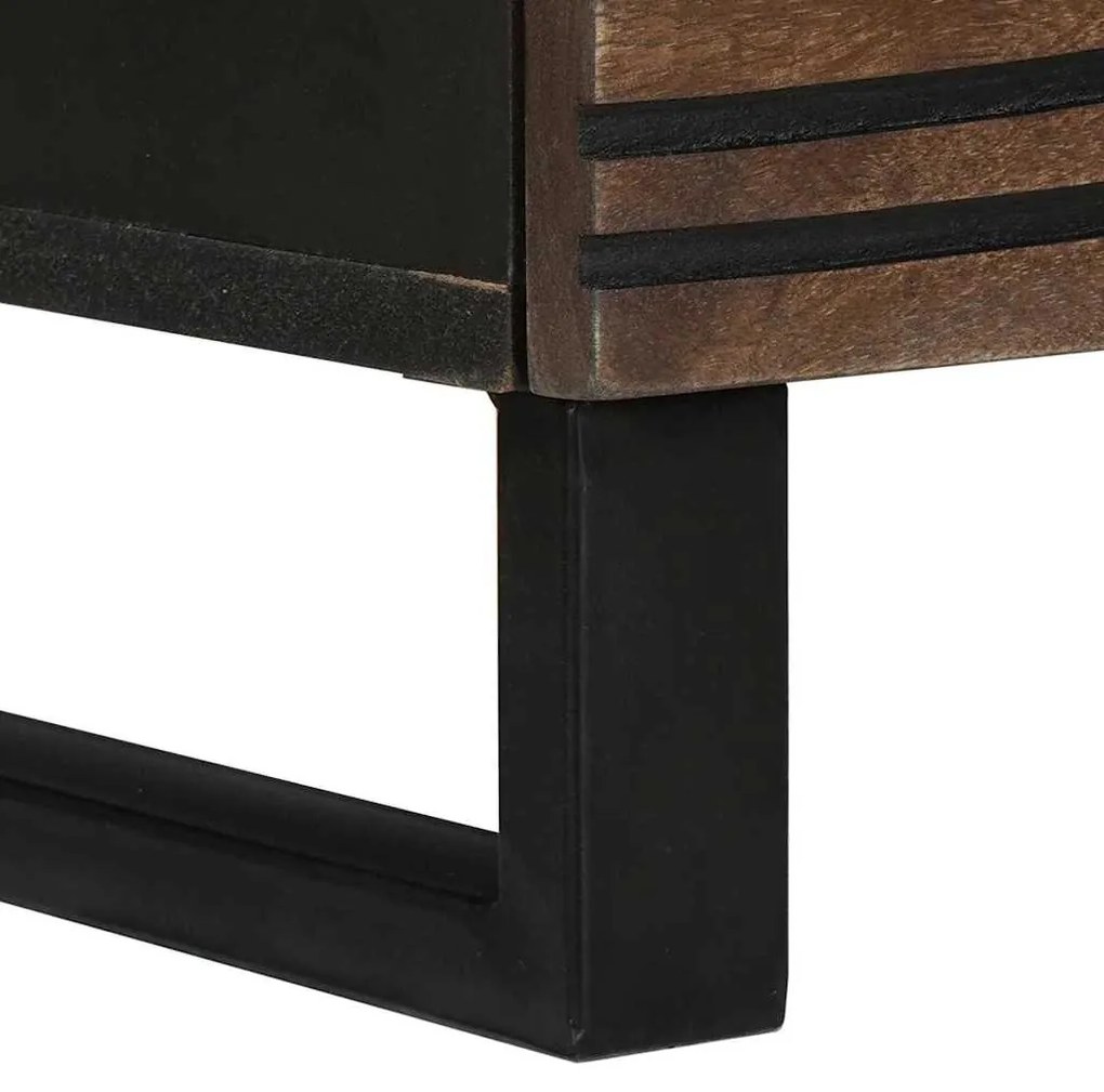 Armário de TV 100x33.5x46 cm em madeira sólida e engenheirada
