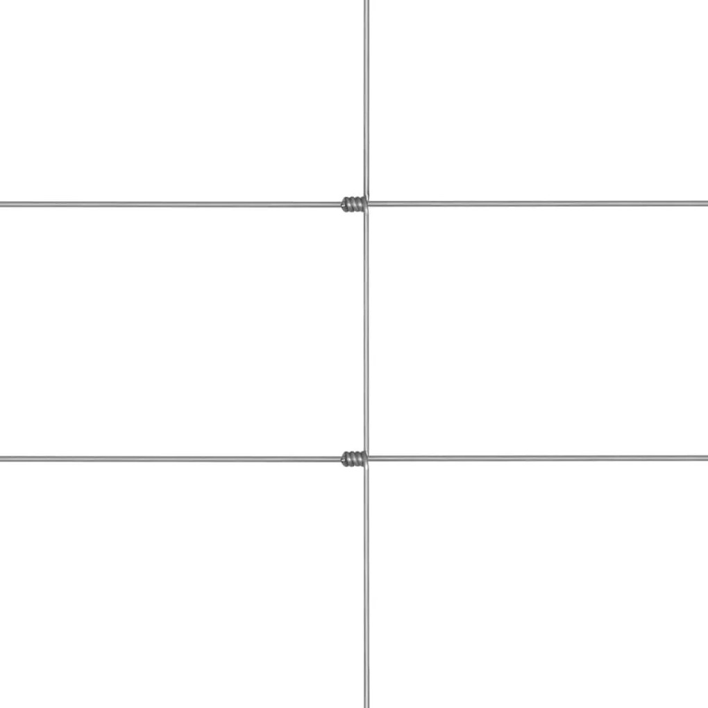 Vedação de jardim 50 m 80 cm aço galvanizado