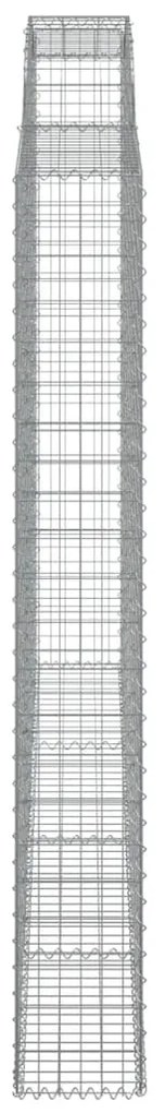 Cesto gabião arqueado 300x30x220/240 cm ferro galvanizado