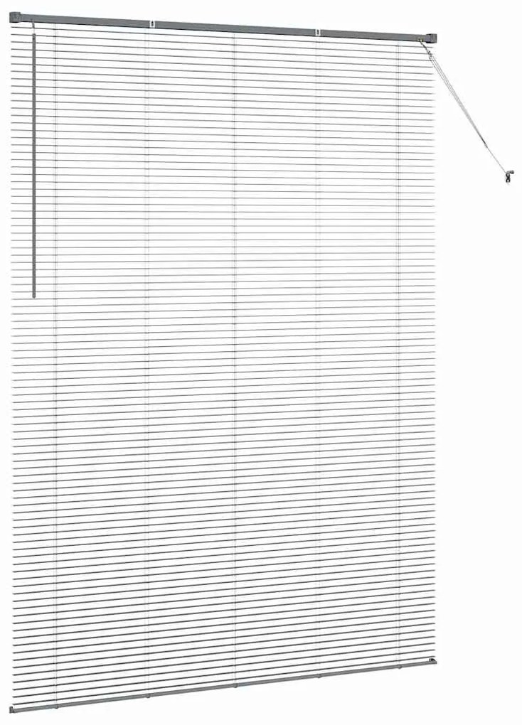 Persiana de Janela Cinzento-escuro 155 x 220 cm Alumínio