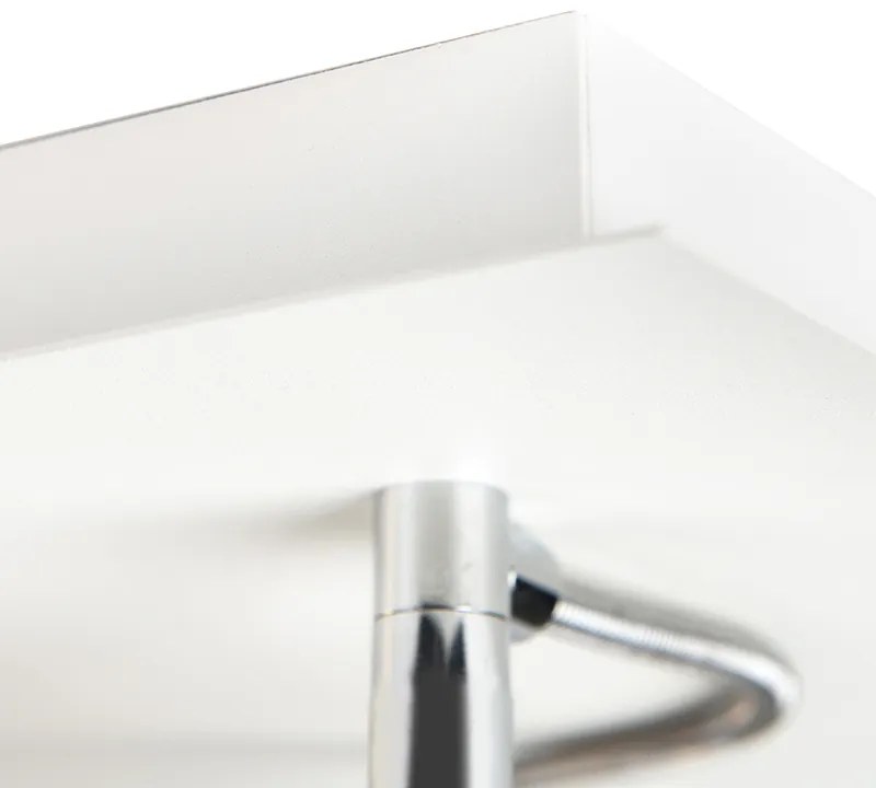 Projetores Design Branco 4 Luzes Ajustáveis - Nox Design,Moderno