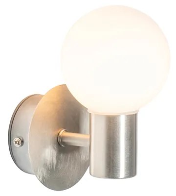 Candeeiro de parede moderno em aço IP44 - Cederic Up