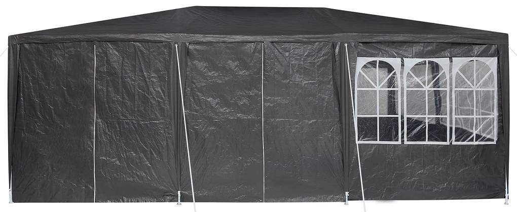 Tenda de Festa com 10 Lados Antracite 6x4 m PE