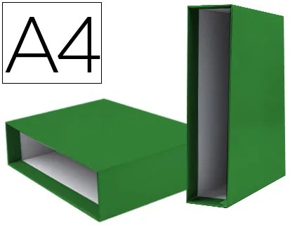 Caixa para Pasta de Arquivo Documenta Lombada Larga Din A4 Verde