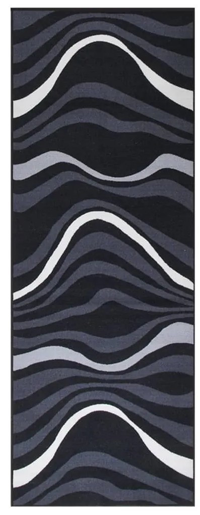 vidaXL Tapete/passadeira 80x250 cm preto