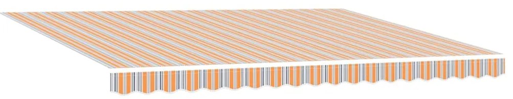 Toldo Retrátil Automático com Listras LED Multicoloridas 450x300 cm