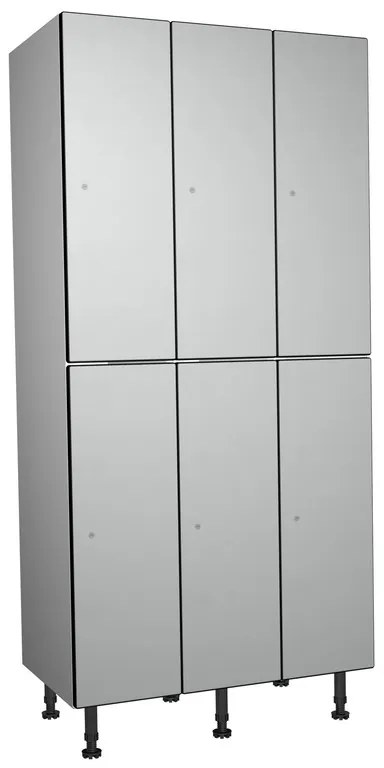 Cacifos Fenólico e Mdf Hidrófulo 1900x900x500mm Triplo 6 Portas
