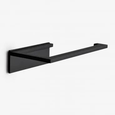 Porta-rolos Para Casa De Banho Em Aço Inoxidável Jalter Preto Mate - Sklum