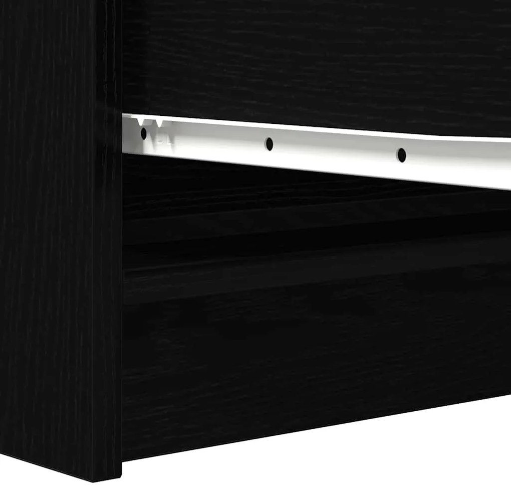 Aparador 100x35x76 cm derivados de madeira carvalho preto