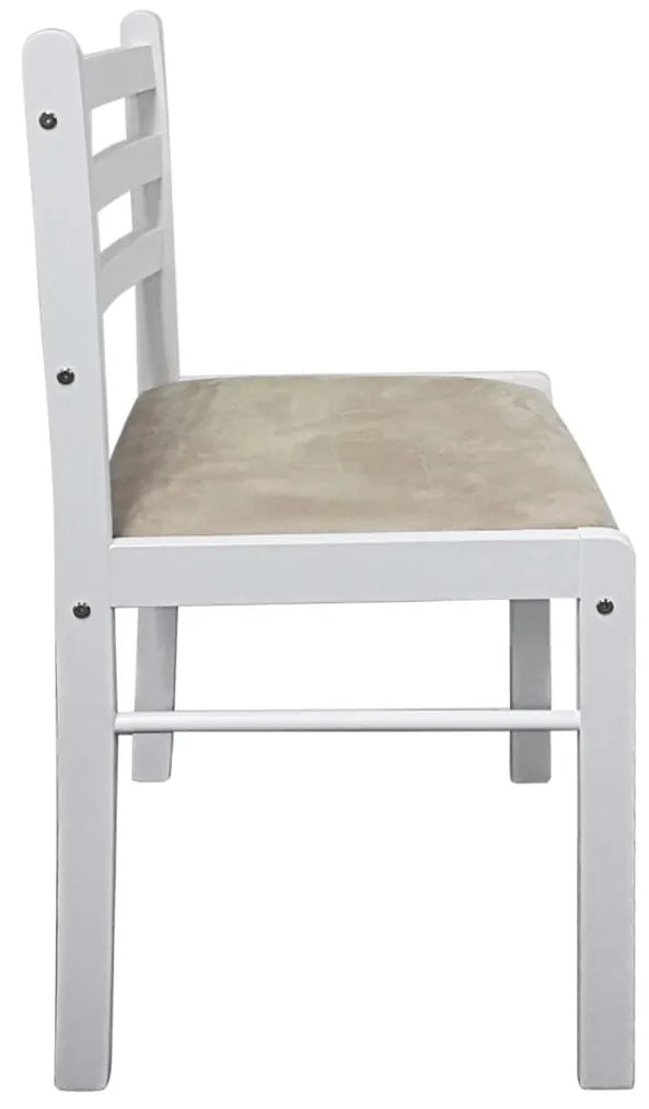Conjunto de 2 Cadeiras Kitchen - Branco - Design Contemporâneo