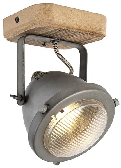 Projetores industriais em aço com madeira inclinável - Emado