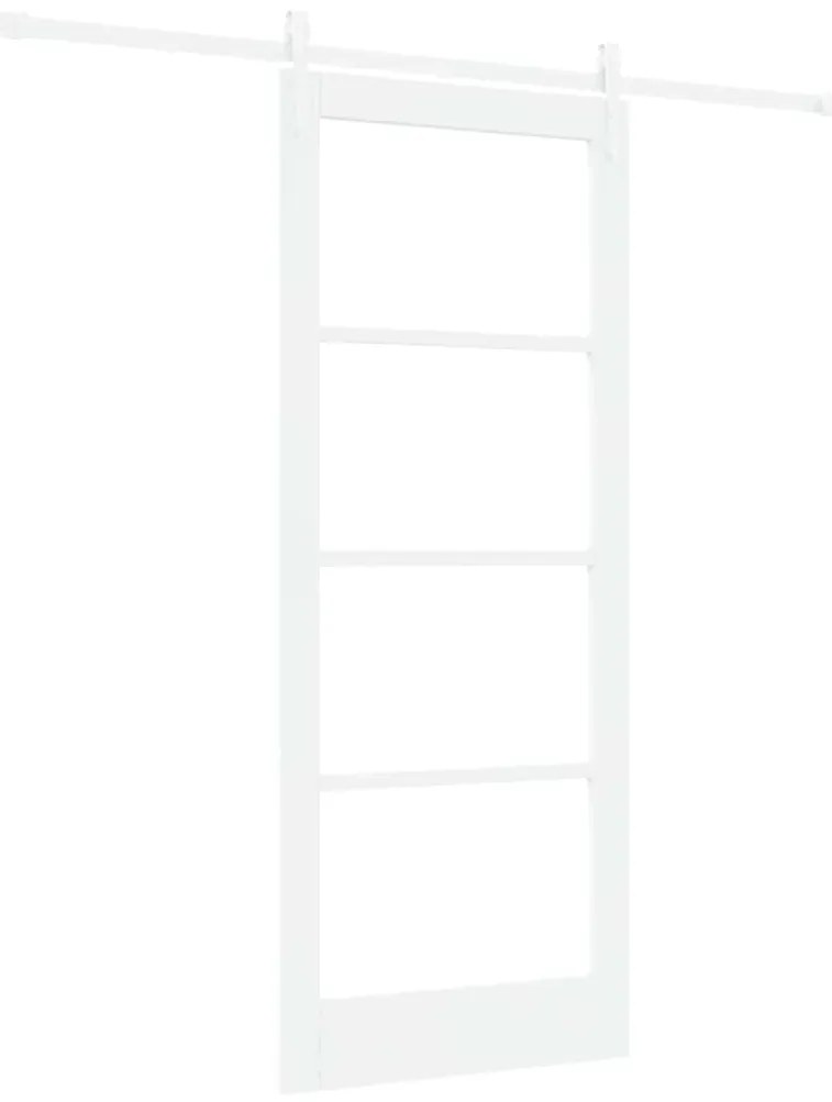 Porta Deslizante vidaXL com Conjunto de Hardware Branca 83x202 cm Made